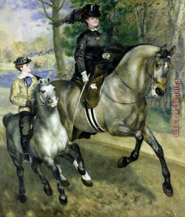 Pierre Auguste Renoir Horsewoman in the Bois de Boulogne